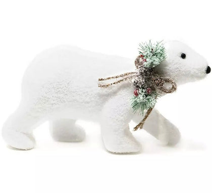 Oso Blanco decorativo de 18 cm