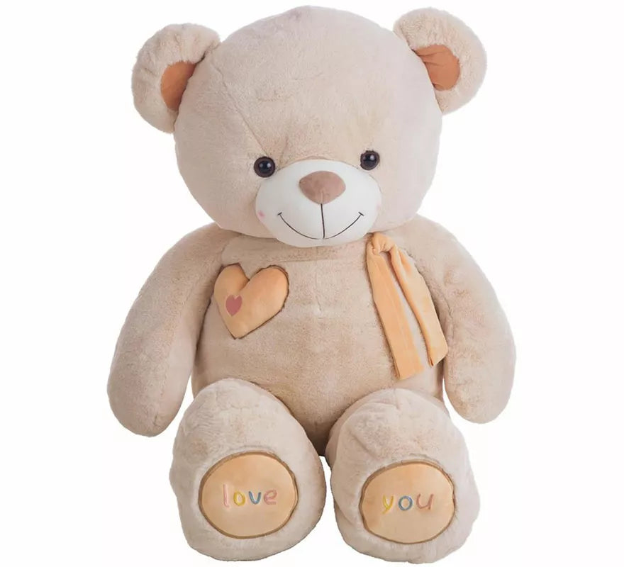 Translation missing: de.Oso de Peluche de San Valentín beige en varios tamaños