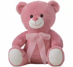 Rosa Teddybär mit Schleife in verschiedenen Größen