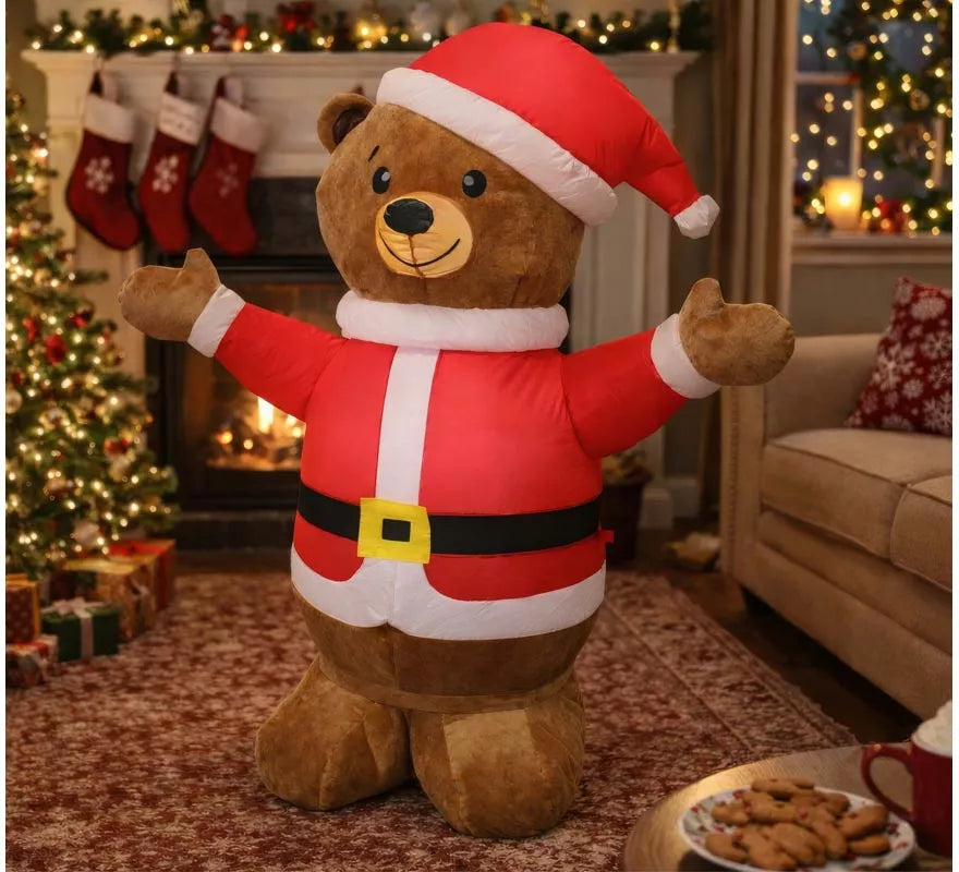 Translation missing: de.Oso Hinchable de Papá Noel de 120 cm