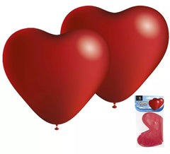 Pack 2 Giant Heart shaped Ballons von 140 cm Umfang