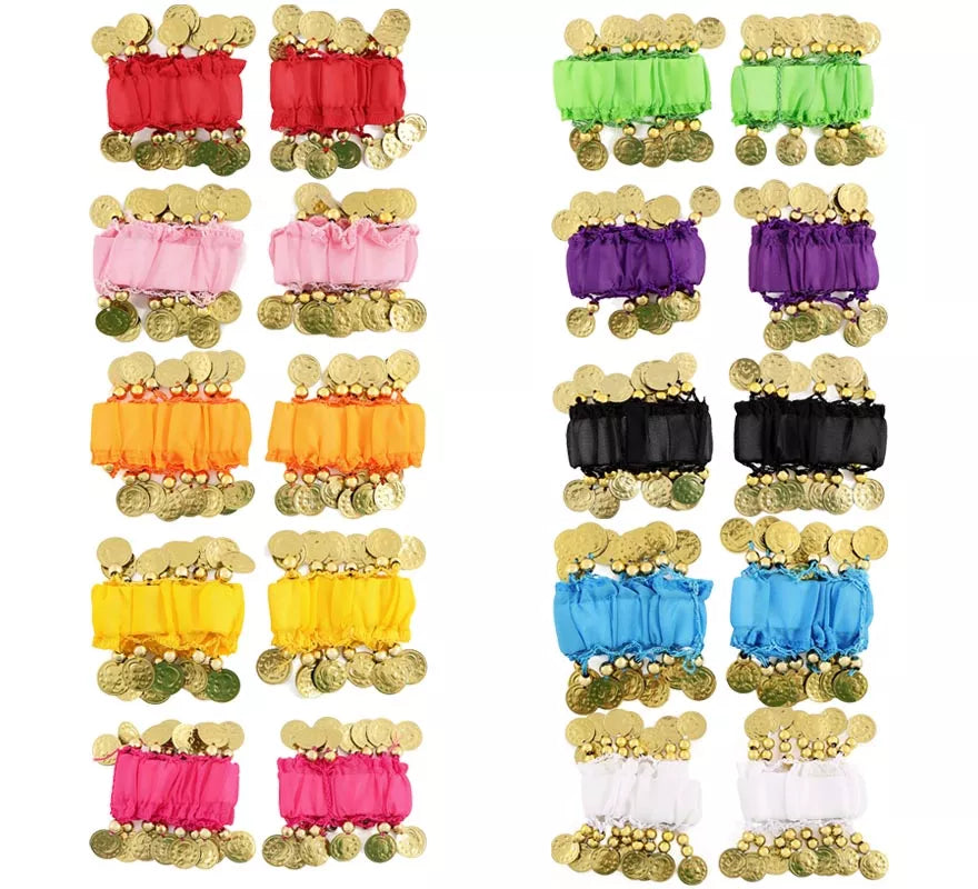 Pack 2 Pulseras de Monedas en varios colores