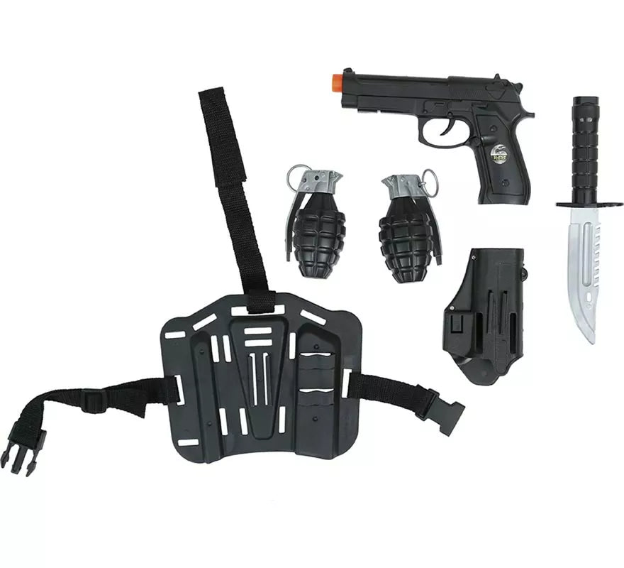 Translation missing: de.Pack 5 Accesorios Armas Policía de Plástico de Juguete