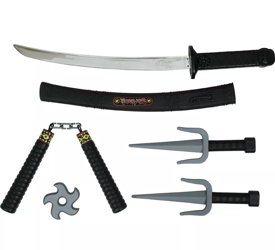 Translation missing: de.Pack 5 Armas Ninja de Plástico de Juguete