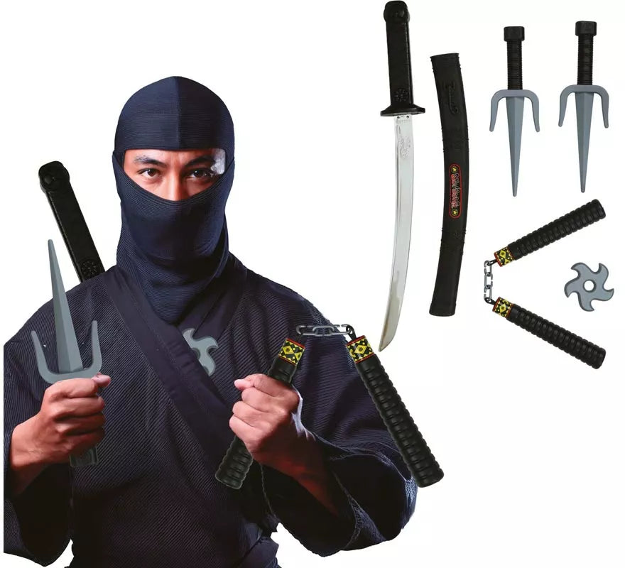 Translation missing: de.Pack 5 Armas Ninja de Plástico de Juguete