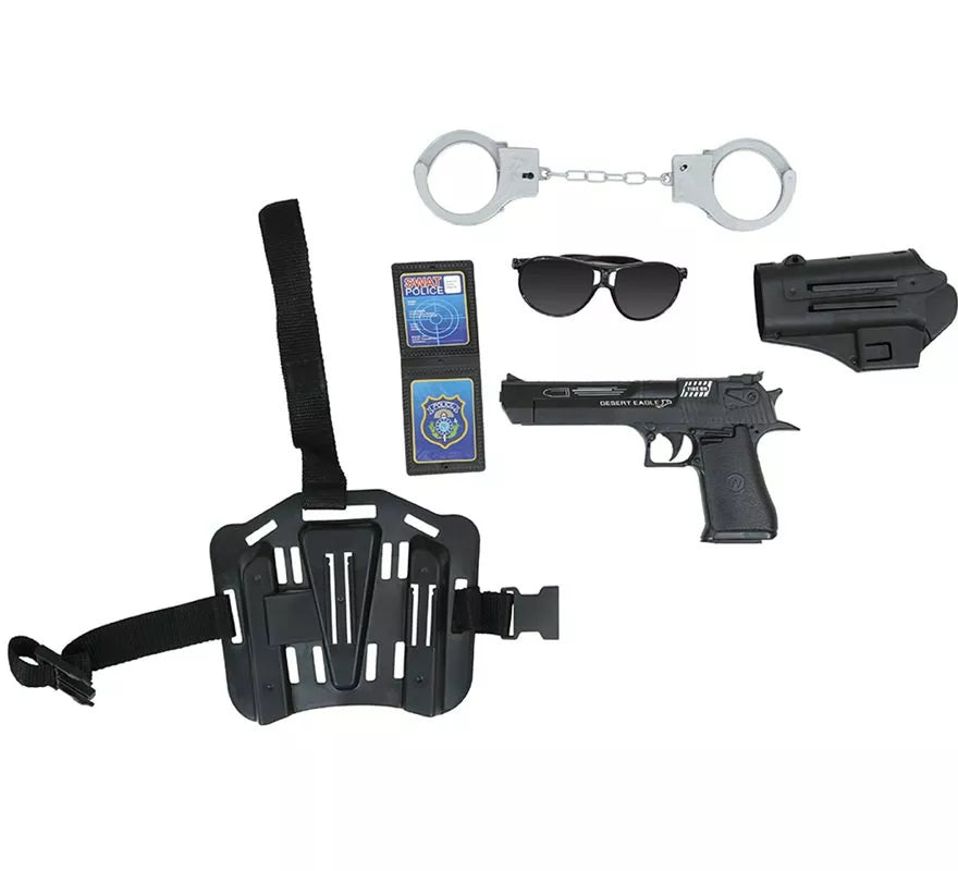 Translation missing: de.Pack 6 Accesorios Armas Policía de Plástico de Juguete