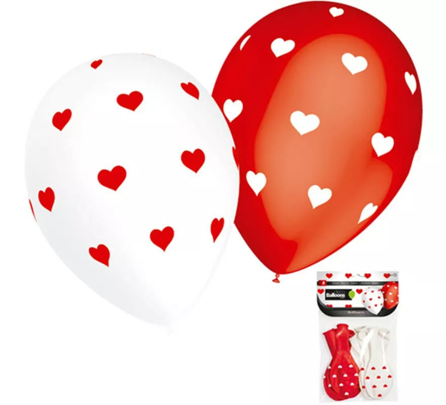 Translation missing: de.Pack 8 Globos Corazones Pequeños de 90 cm de perímetro