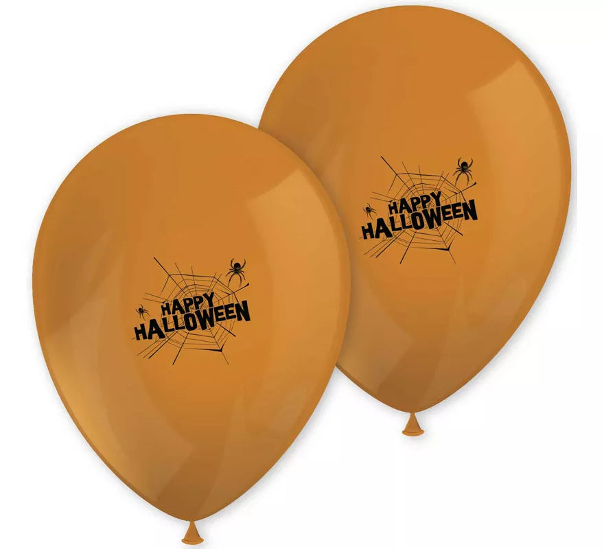 Translation missing: de.Pack 8 Globos Happy Halloween de 25 cm