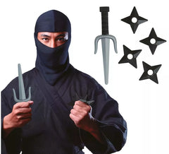 Spielzeug-Ninja-Dolch und Sternen-Set aus Kunststoff