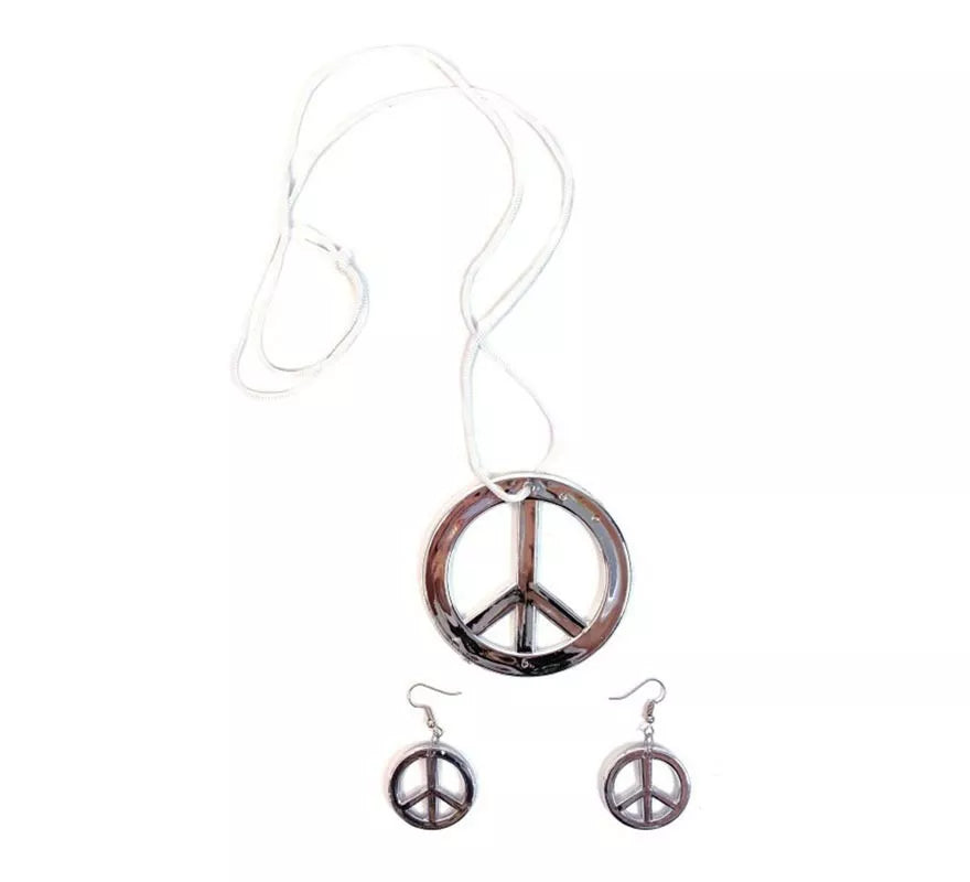 Translation missing: de.Pack de 1 Collar y 2 Pendientes Hippie efecto metalizado