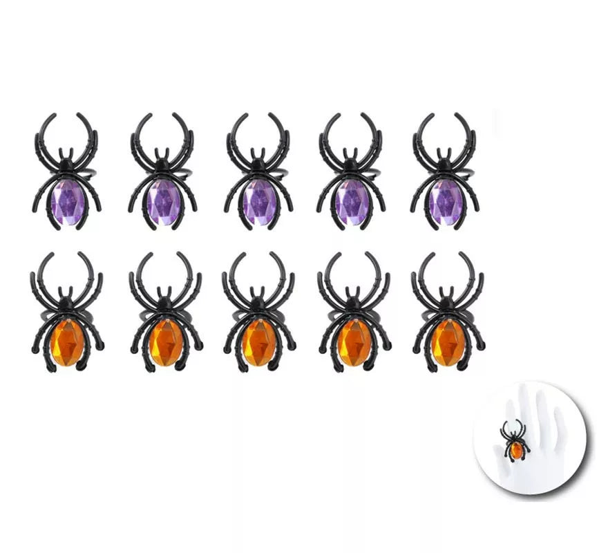 Translation missing: de.Pack de 10 Anillos Araña de 4,5x3 cm