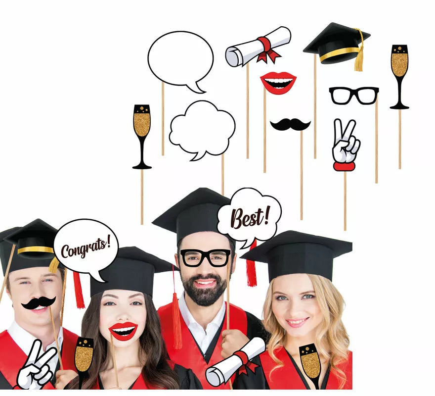 Translation missing: de.Pack de 10 Figuras para Photocall de Graduados