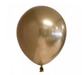 Pack de 10 Globos Cromados Redondo Color Oro de 30 cm