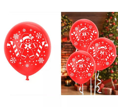 Packung mit 10 Latex-Lebkuchenmann-Luftballons