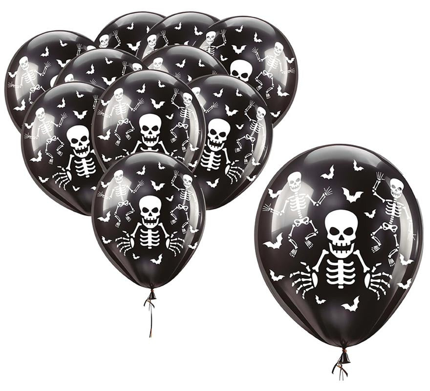 Translation missing: de.Pack de 10 Globos Esqueletos de 30 cm