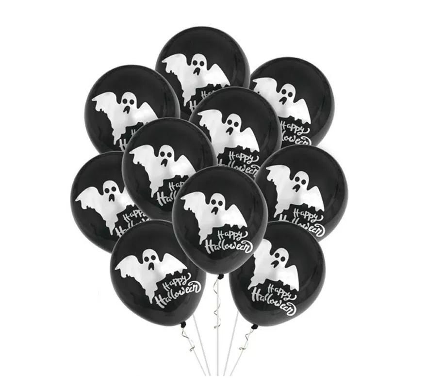 Pack de 10 Globos Fantasma de 30 cm