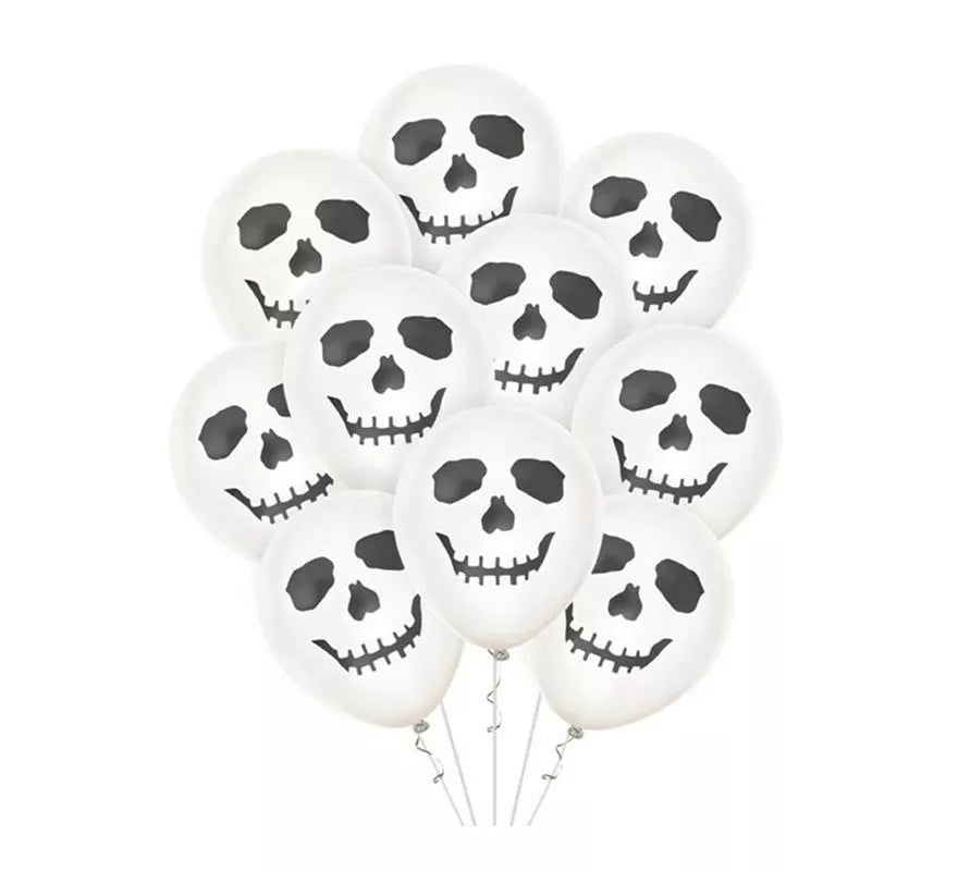 Translation missing: de.Pack de 10 Globos Fantasma Feliz de 30 cm