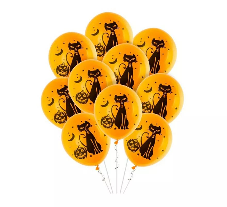 Translation missing: de.Pack de 10 Globos Gato de 30 cm