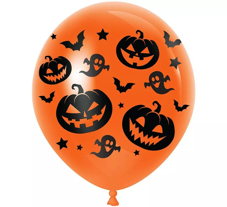 Translation missing: de.Pack de 10 Globos Gato y Calabaza de 30 cm