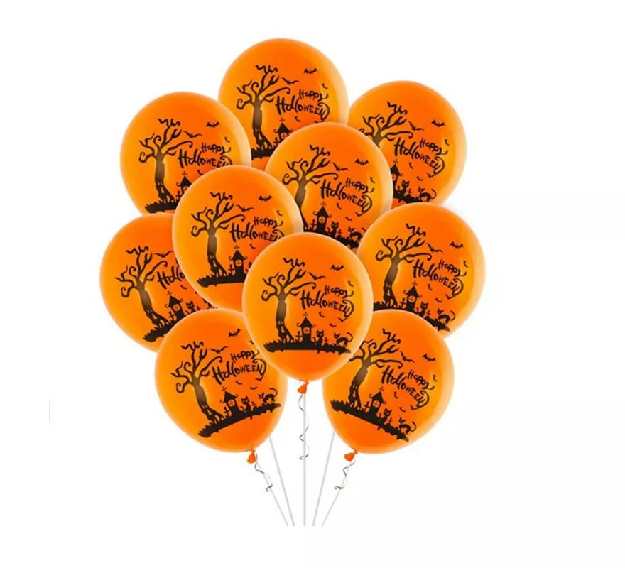 Translation missing: de.Pack de 10 Globos Paisaje Halloween de 30 cm