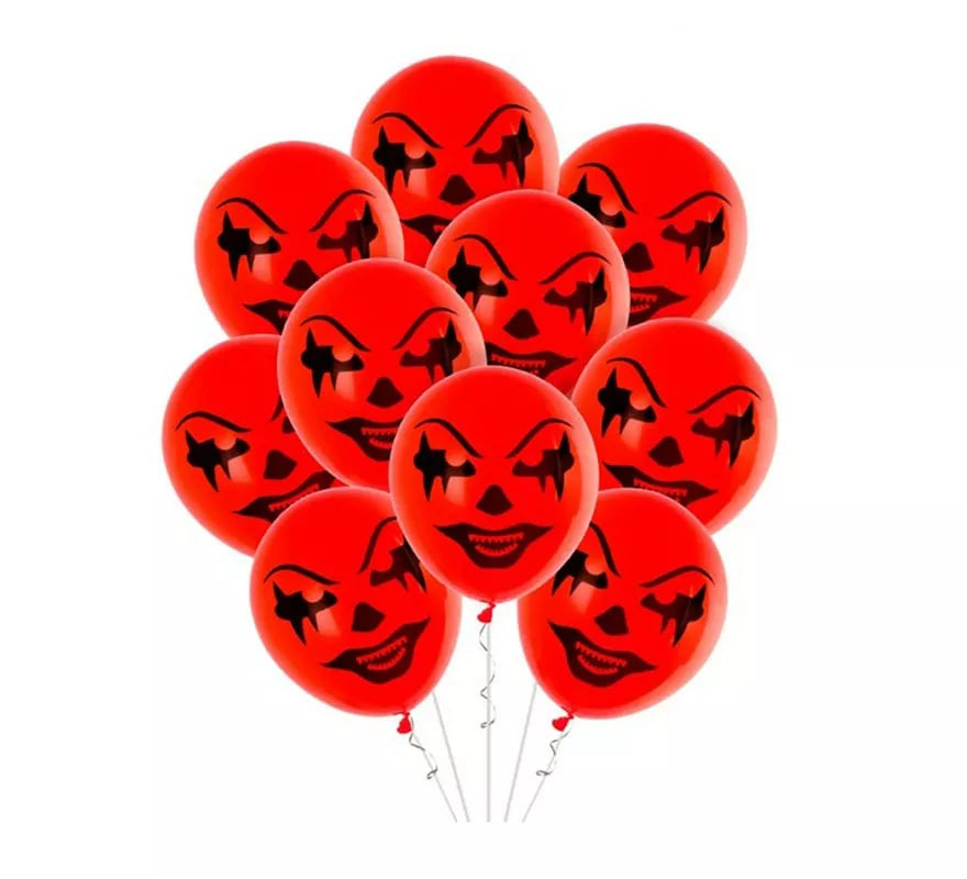 Translation missing: de.Pack de 10 Globos Payaso rojo de 30 cm