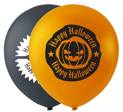 Packung mit 10 sortierten Happy Halloween Luftballons von 25 cm