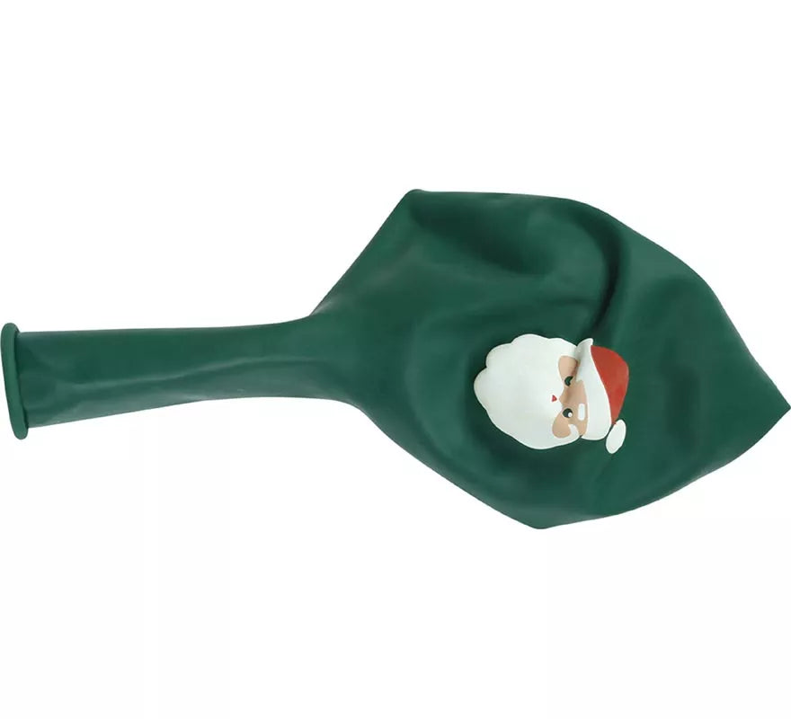 Translation missing: de.Pack de 10 Globos verdes de Papá Noel de Látex