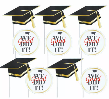 Pack de 10 Photocall Graduado con birretes surtidos