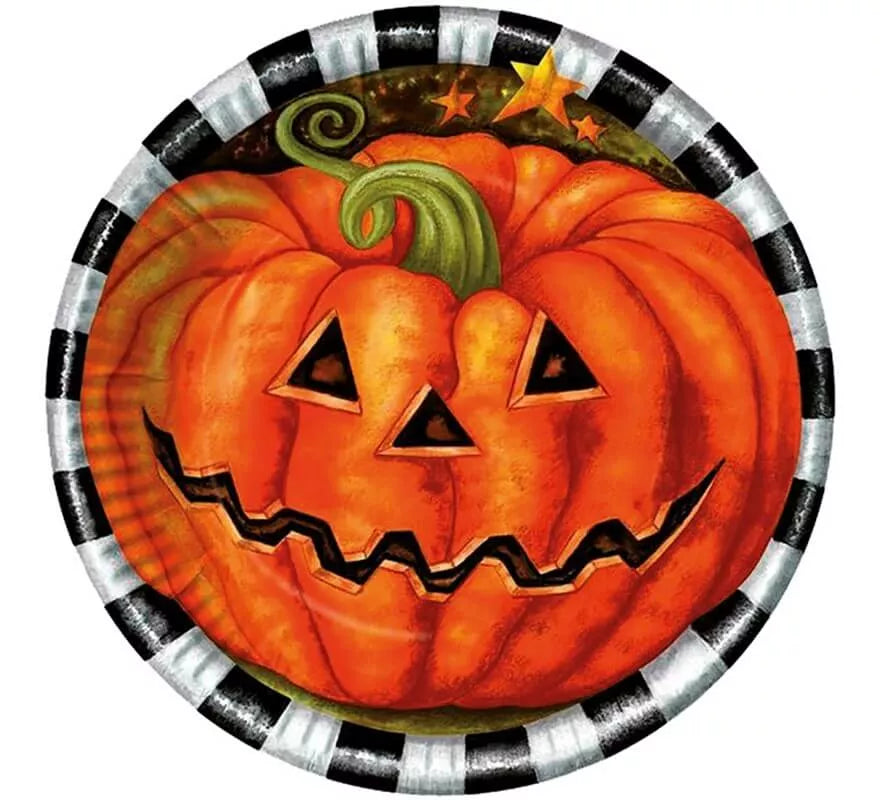 Translation missing: es.Pack de 10 Platos con calabaza 23 cm