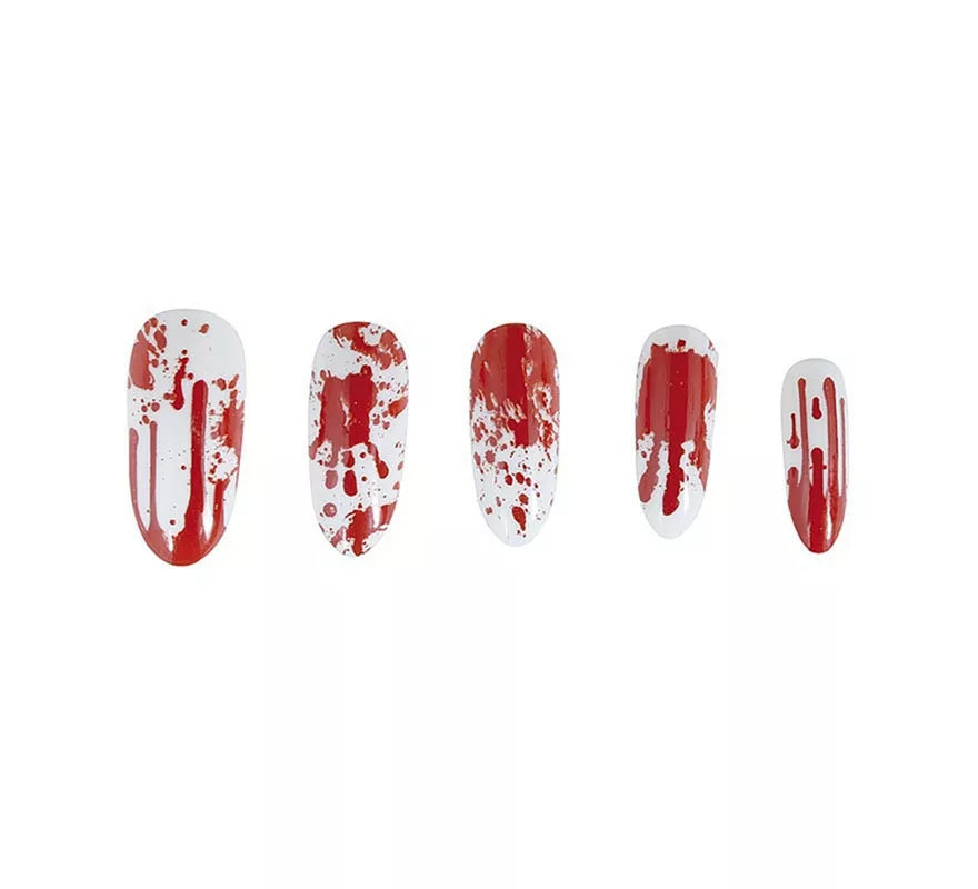 Pack de 10 Uñas Sangrientas con pegamento