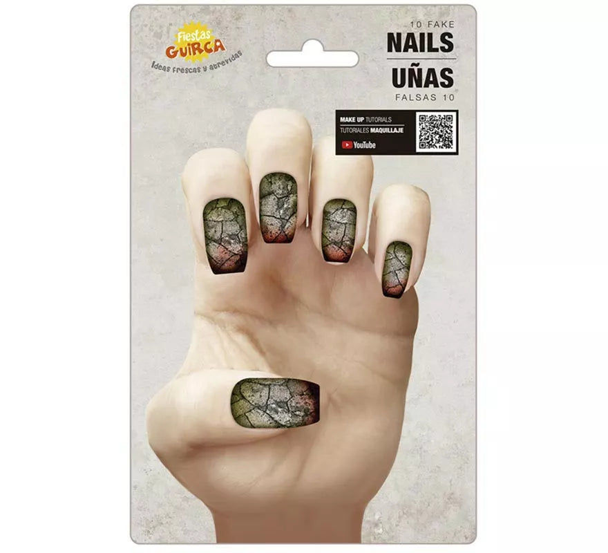 Translation missing: de.Pack de 10 Uñas Zombie con pegamento