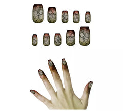 Packung mit 10 Zombie-Nägeln mit Kleber