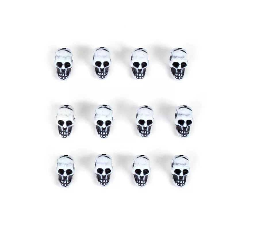Translation missing: de.Pack de 12 Calaveras blancas decorativas