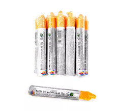 Packung mit 12 fluoreszierenden orangefarbenen Buntstiften