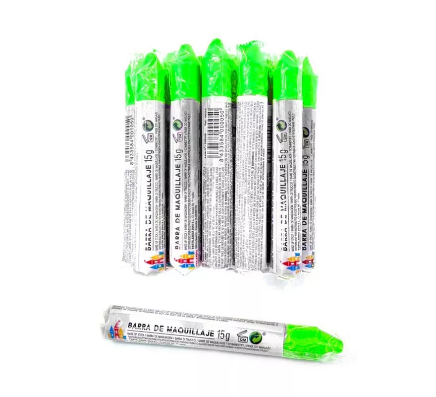 Translation missing: de.Pack de 12 Ceras verde fluorescente