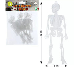 Packung mit 12 Skeletten 25X15 cm