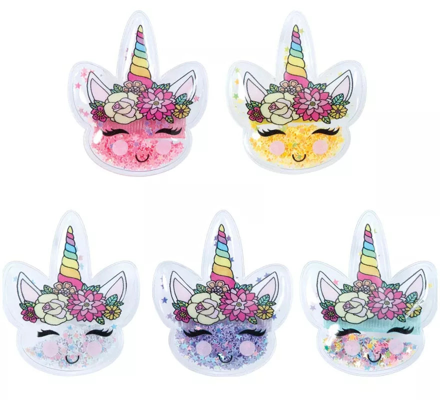 Pack de 12 Pinzas Unicornio de 5 cm en colores surtidos