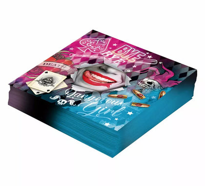 Pack de 12 Servilletas Arlequina Peligrosa de 33X33 cm