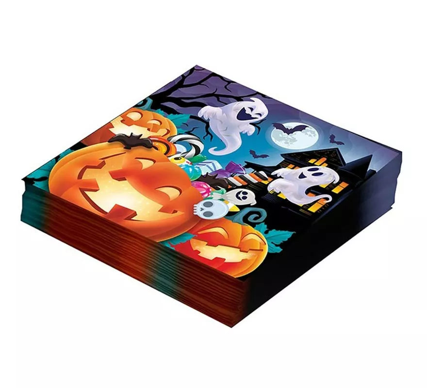 Translation missing: de.Pack de 12 Servilletas Calabazas de 33x33 cm