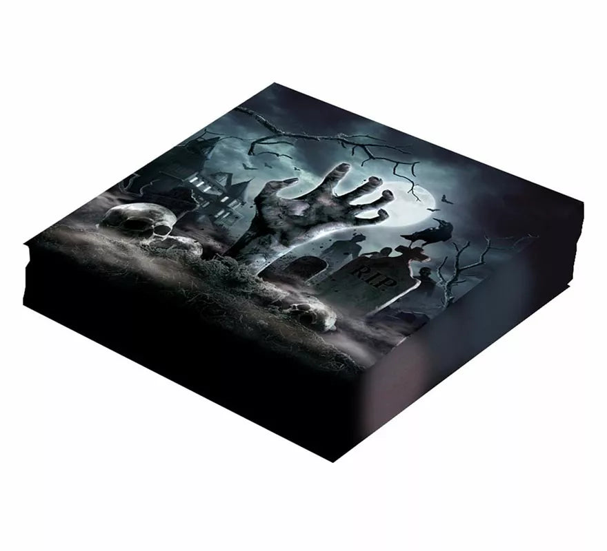 Translation missing: de.Pack de 12 Servilletas Cementerio de 33X33 cm