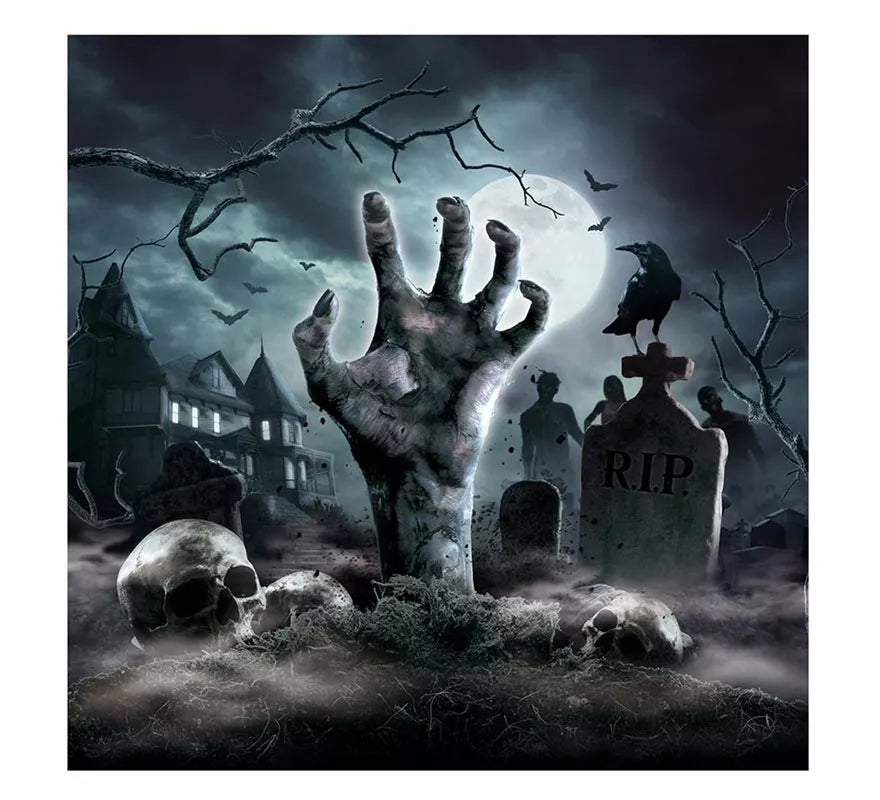 Translation missing: de.Pack de 12 Servilletas Cementerio de 33X33 cm