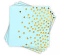 Pack de 12 Servilletas con lunares dorados en varios colores