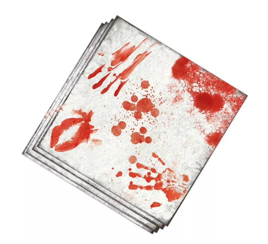 Translation missing: de.Pack de 12 Servilletas con Sangre 33x33 cm