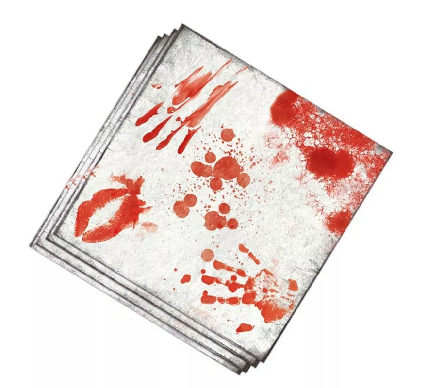 Translation missing: de.Pack de 12 Servilletas con Sangre 33x33 cm