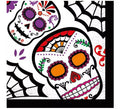 Pack de 12 Servilletas del Día de los Muertos 33x33 cm