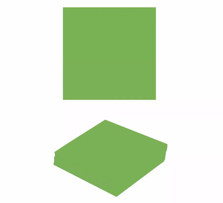 Translation missing: de.Pack de 12 Servilletas Neón Verde de 33X33 cm
