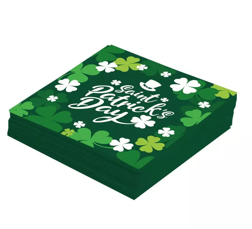 Translation missing: de.Pack de 12 Servilletas San Patricio de 33x33 cm