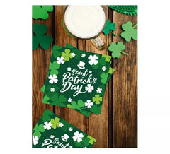 Packung mit 12 Servietten zum St. Patrick's Day im Format 33 x 33 cm