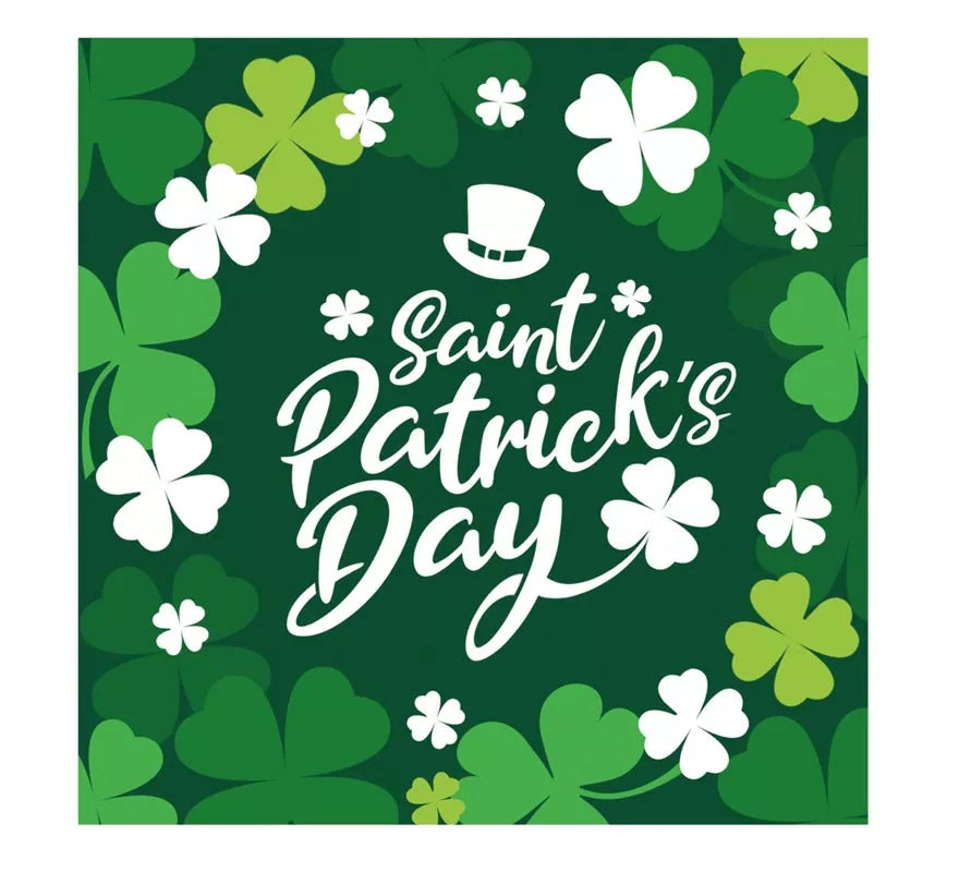 Pack de 12 Servilletas San Patricio de 33x33 cm
