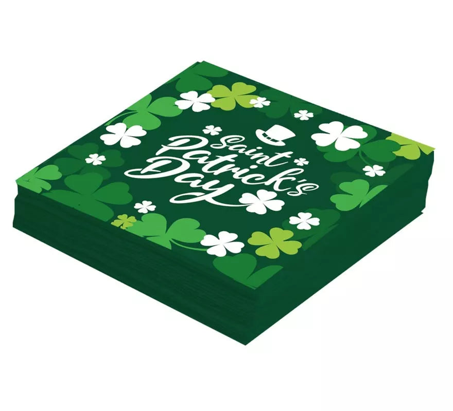 Pack de 12 Servilletas San Patricio de 33x33 cm